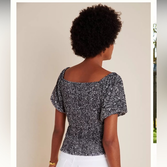 ANTHROPOLOGIE Aurelia Smocked Top - Picture 3 of 10